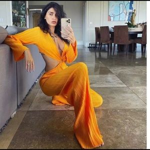 Crepe cut out jumpsuit